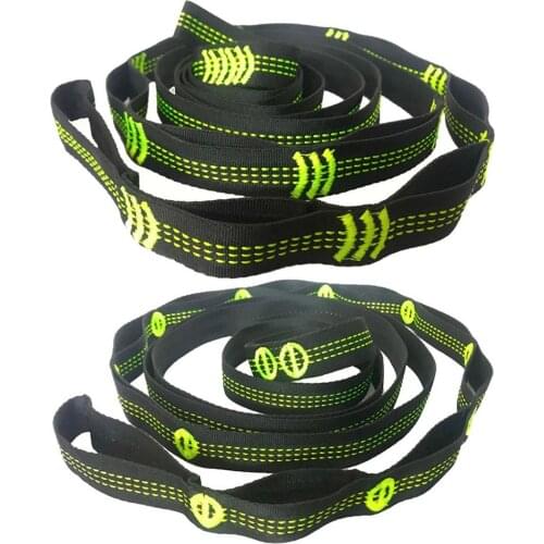 Hammock Straps Swing High Load-Bearing Polyester Climbing Sling 10 Nodes Tree Hanging Hammock Belt For Camping Accessories