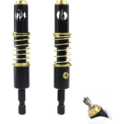 1/4''/5mm Semi-automatic Drill Bit HSS Woodworking Hinge Drill For Cabinet Window Door Guide Drill Hole Tools