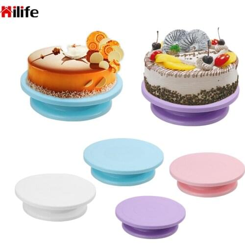 Cake Swivel Base Kitchen Baking Tool Cake Decorating Rotary Table Round Turntable Cake Stand Rotating Cake Plate