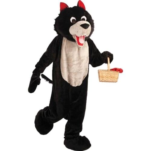 Halloween and Easter Realistic Plush Wolf Mascot Stage Performance Costume Large-scale Event Advertising Costume