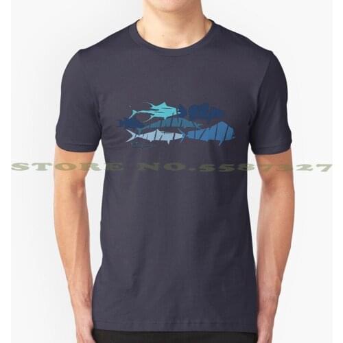 Fish Collage Ripped Graphic Custom Funny Hot Sale Tshirt Fl Fishing Fishing Fish Fl Sail Sailfish Mahi Mahi Dorado Florida