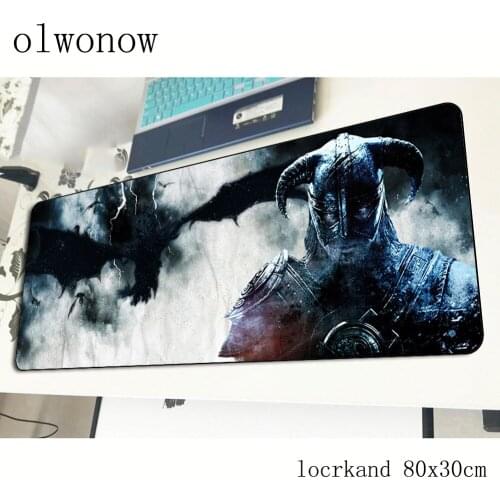 Skyrim mousepad 80x30cm Christmas gifts gaming mouse pad big gamer mat best game computer desk padmouse keyboard large play mats