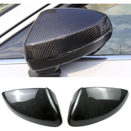 Carbon Fiber Car Rearview Mirror Replacement Covers For Audi A3 S3 RS3 2014~2019 Side Wing Rearview Mirror Protection Cover Caps