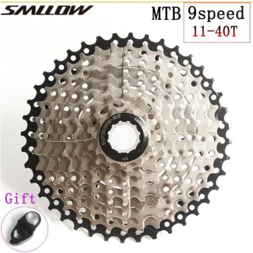 SUNSHINE-SZ 9 Speed Cassette 11-40T Wide Ratio Freewheel MTB Bike Bicycle Cassette Flywheel Sprocket Compatible with Sunrace