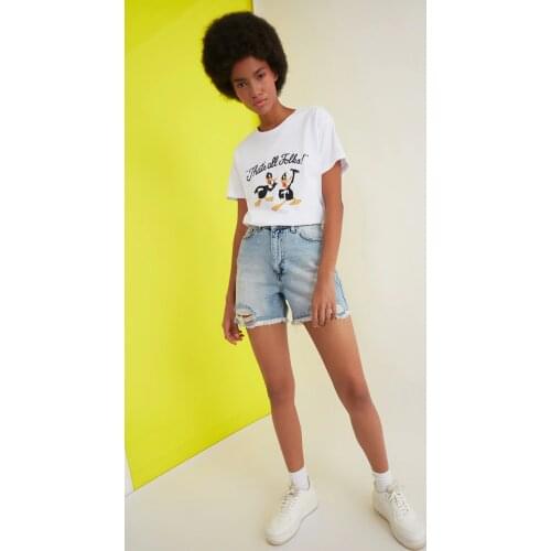 Женские джинсовые шорты Trendyol China At AliExpress