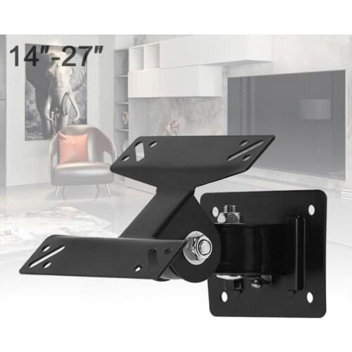 Universal F01 10KG Adjustable TV Wall Mount Bracket Support 180 Degrees Rotation for 14 - 27 Inch LCD LED Flat Panel TV
