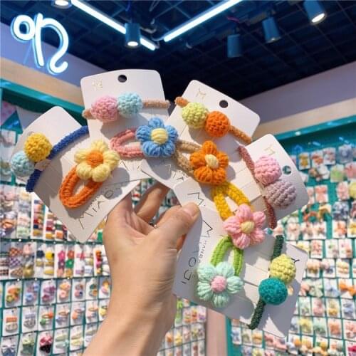 Small Flowers Hair Clips For Baby Girls Toddlers Kids Hair Accessories Set Children Stage Show Hair Styling Tools Barrettes