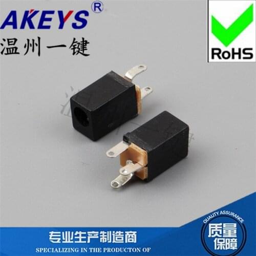 10pcs DC-008A 3P pin Earless DC connector 180 degree DC female 1.3 needle Vertical power socket