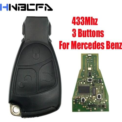 3 Buttons 433Mhz Remote key For Mercedes Benz B C E ML S CLK CL Keyless Entry Key Complete Smart Key
