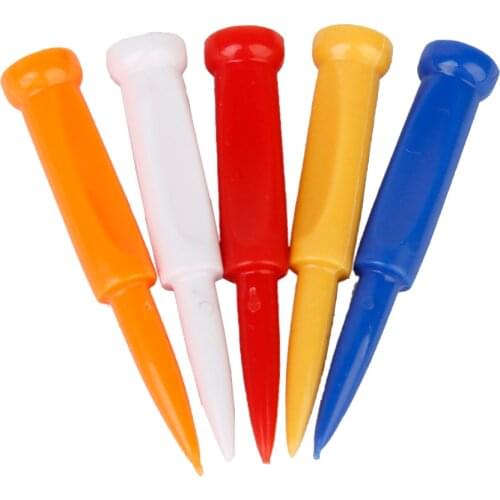 35pcs 70mm Plastic Golf Tees Graduated Castle Tee Height Control Tool Golf Accessories