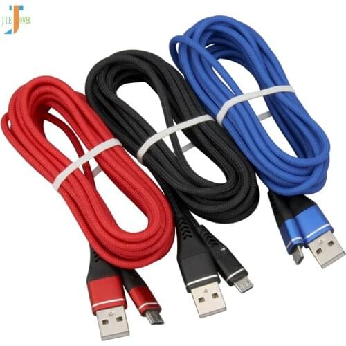 500pcs/lot 1m 2m 3m Micro USB Cable For Xiaomi Redmi Note 5 Pro 4 Micro USB Charger Cable for Iphone XR 8 7 Samsung S7