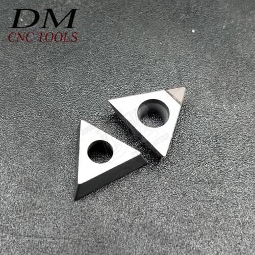 Diamond blade 2pcs TPGW110304 CBN triangular blade for machining hardened steel carbide inserts CNC lathe cutting tool