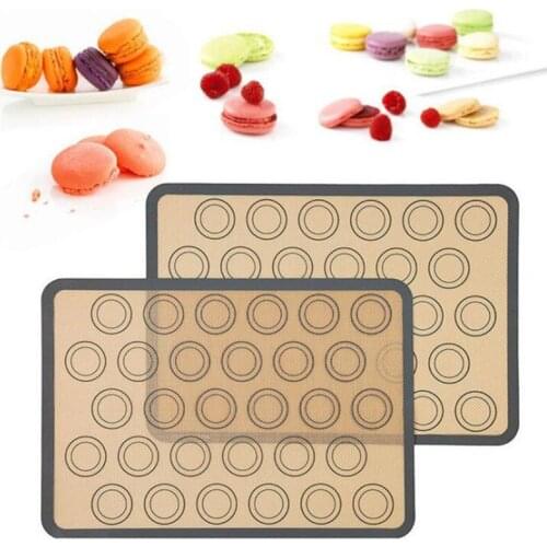 Cookie Macarons Mat Non-stick Baking Mat Kneading Non-stick Rolling Mat Cookie Cake Making Oven Pad Sheet Baking Pastry Tool