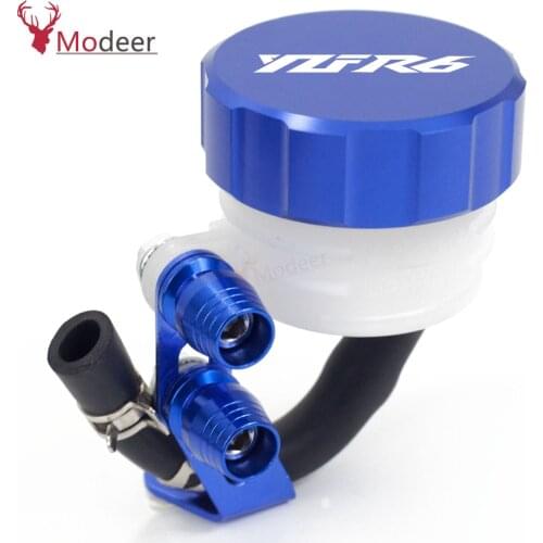 Motorcycle Brake Fluid Reservoir Clutch Tank Oil Fluid Cup For Yamaha YZF-R6 YZF R6 YZFR6 1999-2013 2014 2015 2016 2017 2018