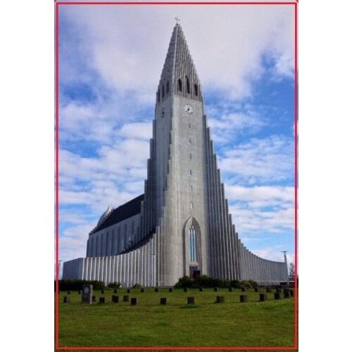 SOUVEMAG iceland Hallgrimskirkja Refrigerator Magnets 21058,Souvenirs of Worldwide Landscape Online Store