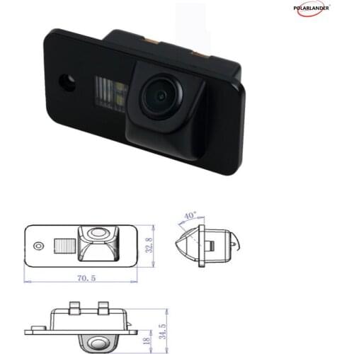 CCD HD wired car parking rear view camera car reverse reaview camera 520TVL Waterproof for Audi Cabrio A6 A6L A4 Q7 A3 A5 A8 S4