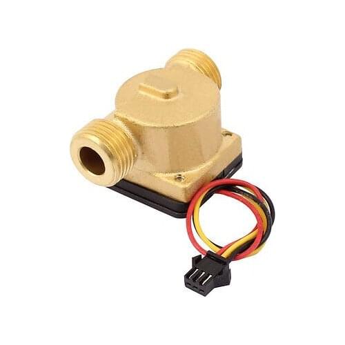 G1/2 Hall Effect Water Flow Sensor Switch Flowmeter 1-30L/min SEN-HZ21WC