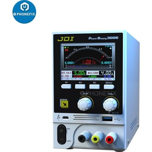 HR3006 30V 6A Intelligent Voltage Regulator Current Power With Fast USB Charging Port for iPhone Samsung Cell Phone Repair Tool