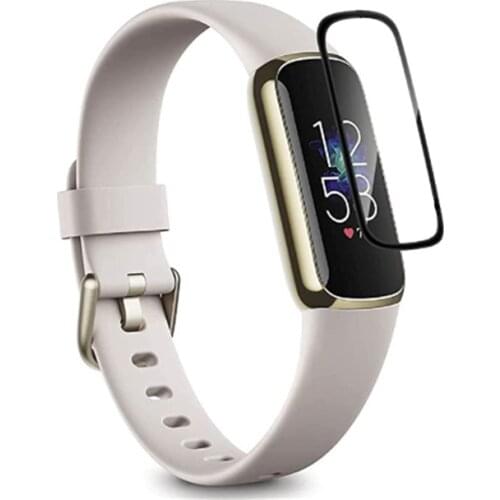 3D Curved Soft Clear Protective Film Smartband Cover For Fitbit Luxe Band Smart Bracelet Wristband Screen Protector Accessories