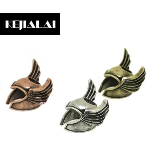 KEIJIALAI Jewelry Accessories Skull Spartan Buddha Pharaoh Charms for Bracelet Making Connector Pendant Vintage Style Fashion