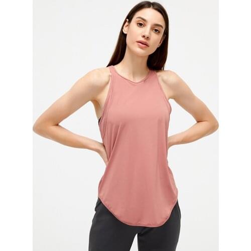 Summer Tank Tops Yoga Vest Loose And Breathable Women T-shirt Hollow Stitching Mesh On The Back Sports Top Female Haut Female