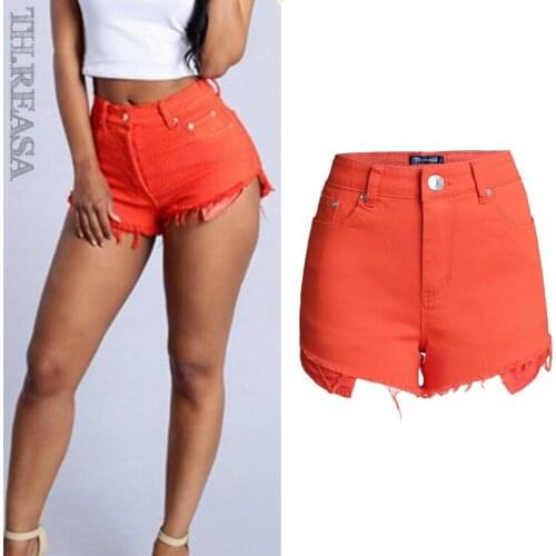 Summer Solid Color Wide Leg Shorts Womens Slim High Waist Candy Pants