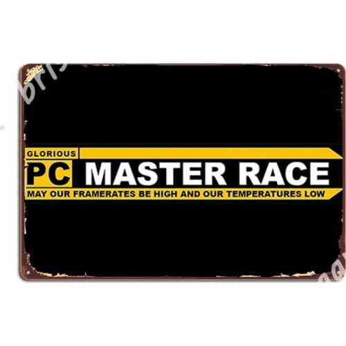 Pcmr Logo Metal Signs Club Bar Wall Decor Club Home Vintage Tin sign Posters