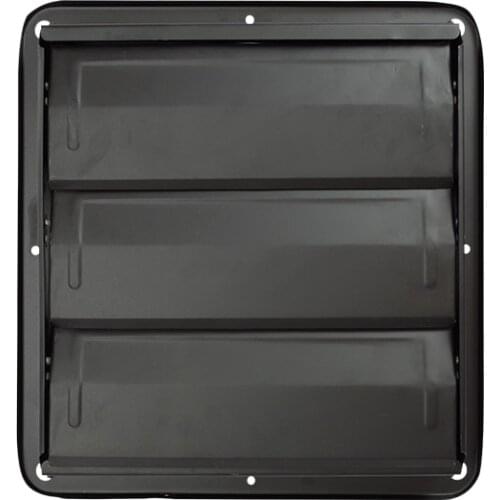 .Metal Shutter Exhaust Fan for Garage Shed Pole Barn Hydroponic Ventilation 10inch 250mm Black KFA-25A