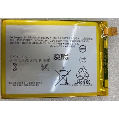 HST New Battery 3430mAh Battery LIS1605ERPC For SONY Xperia Z5 Premium Z5P Dual E6853 E6883 Phone Batteries