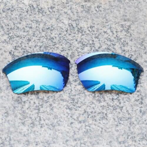 Wholesale E.O.S Polarized Enhanced Replacement Lenses for Oakley Half Jacket 2.0 XL Sunglasses - Ice Blue Polarized Mirror
