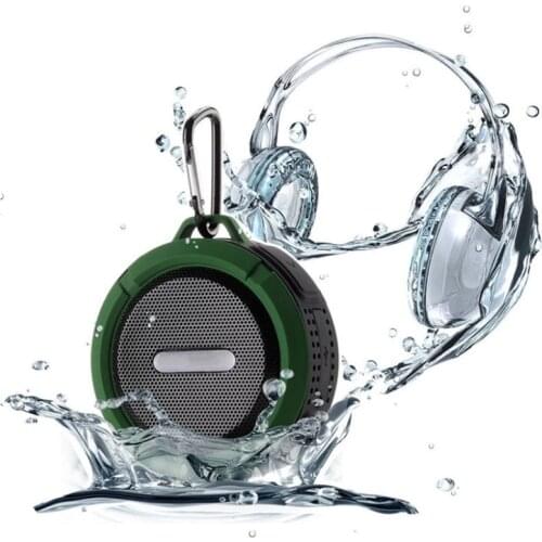 Portable Wireless Speaker Bluetooth Mini Suction Cup Handsfree Waterproof HIFI Stereo Bass For Bathroom Poor Car Beach Outdoor