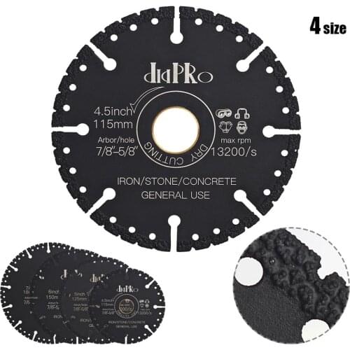 Professional Angle Grinder Cutting Wheel Metal Cutting Diamond Blade for Rebar,Ductile Pipe,Angle Iron,Steel Plating