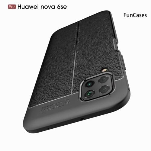Simple Cellphone Cases For hoesje Huawei P40 Lite Cute Lychee Pattern Cover Fundas Huawei ajax Nova 6 SE 7i Positivo Huwawei