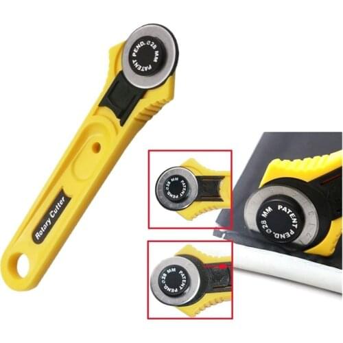 28mm Patchwork Roller Wheel Knife Cloth Cutting Knife Leather Paper Fabric Craft Fabrics Rotary Cutter Sewing Tools Accessorie