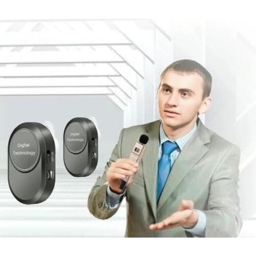 Tour guide simultaneous translation system intercom headset system for international conference 2pcs transmitter 30pcs receives