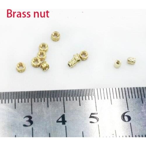 M1.6 Outer 2.3 2.5mm Brass nut phone micro nut fastener,Circular Knurl nut precision electronic maitance repair screw kit parts