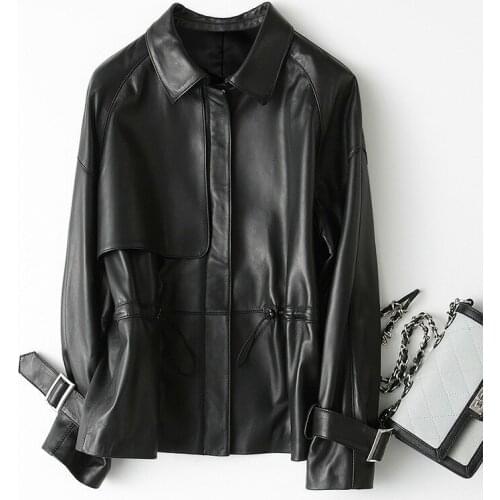 2020 New Genuine Leather Jacket Women Spring Autumn Short Sheepskin Coat Korean Real Leather Campera Mujer KQN29104 KJ2317