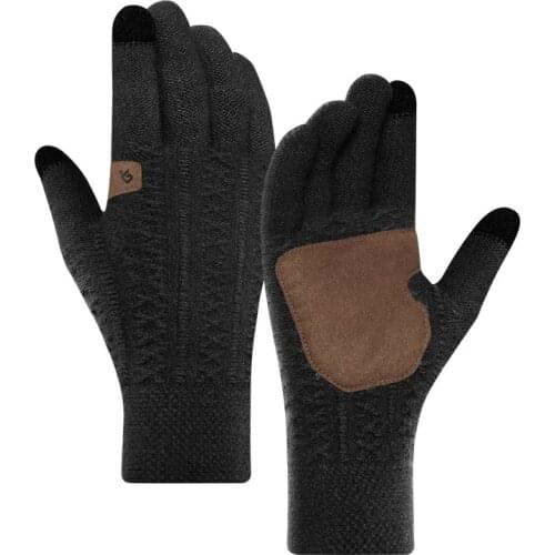 Winter Knit Touchscreen Gloves Men &women non-slip Warm Gloves Elastic Anti-slip Gloves For Cycling Working Driving