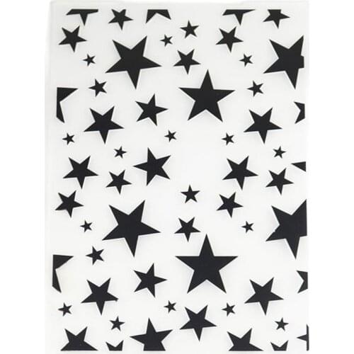 Stars Plastic embossing folder for card making stationary paper crafts stencil cutting die background