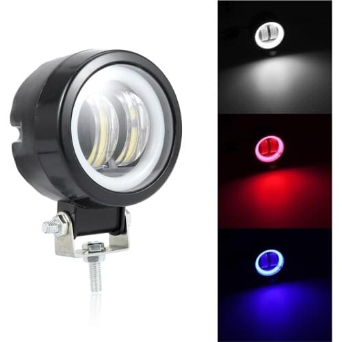 1pc 12V-24V Waterproof Round LED Worklight Beams Spotlights Fog Lamp Driving Daytime Off Road Light for Motorcycle Jeeps ATV SUV
