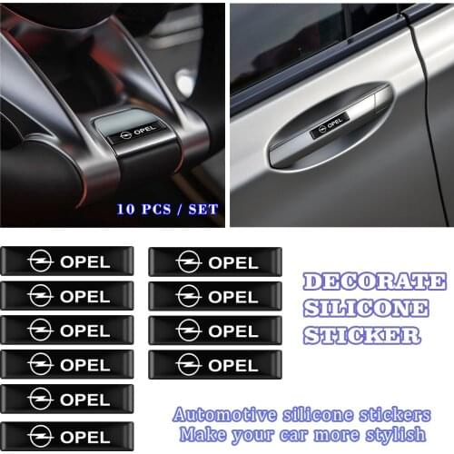 10PCS 3D Car Sticker Epoxy Resin Emblem Sticker Personality Decals For Opel Astra H G J Insignia Mokka Zafira Corsa Vectra C D