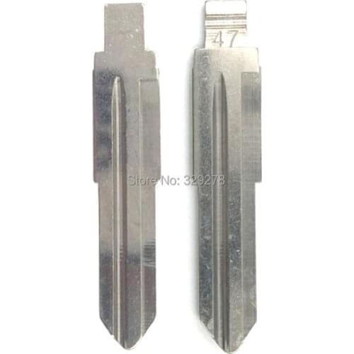 10 pcs/lot Metal Blank Uncut Flip KD Remote Key Blade Type #47 for Changan CX20 Original NO.47 blade
