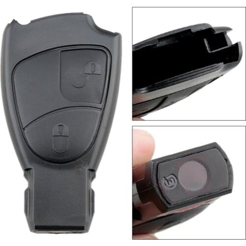 2Buttons Car Key Smart Shell Case Replacement Remote Cover Fit for Mercedes Benz Class A B/C E S ML CLK CLS SLK CL