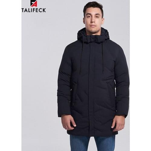 2020 New Winter Coat Men Cotton Padded Jacket Hooded Windproof Mens Winter Parkas Overcoat High Quality Solid Coats Russian Size