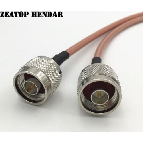 5Pcs RG142 Cable N Type Male Jack to N Male Plug RF Pigtail Coaxial Crimp Low Loss Connector 15cm 20cm 30cm 50cm 1M 2M 3M