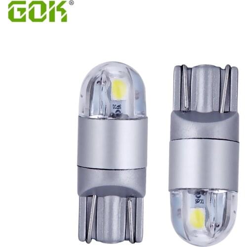 50pcs Car T10 led 2smd 3030 LED Signal Lamp Car Bulb W5W Led T10 3030 Led Clearance light DC12V