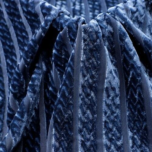 Velvet Fabric Dress Trousers Coat Crepe Stripe Luxury Soft Stretchy Home Textile