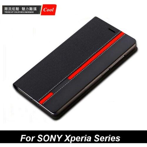 Luxury Wallet Bag Stand Mixed Colors Flip PU Leather Case For Sony Xperia X XA1 XA2 / XA2 XA1 Ultra XZ1 XZ2 Compact Z3 Z5 Cover