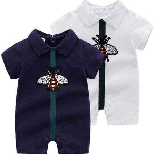 Summer new Fashion baby costume ropa bebe short sleeve cotton clothes 0-3 months baby onesie newborn baby boy girs rompers