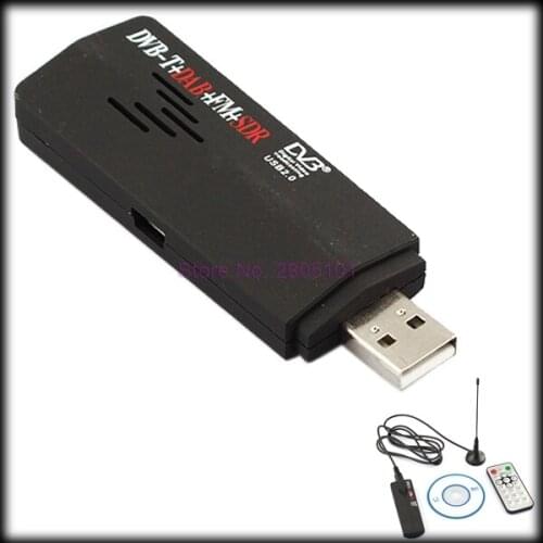 By DHL or EMS 20 pieces Software Radio USB DVB-T RTL2832U + R820T Support SDR Digital TV Tuner Receiver